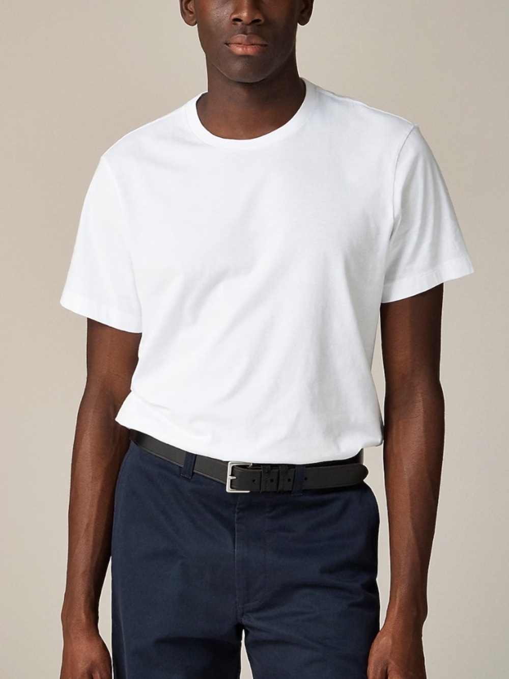 J Crew White Tall Broken-In T-Shirt